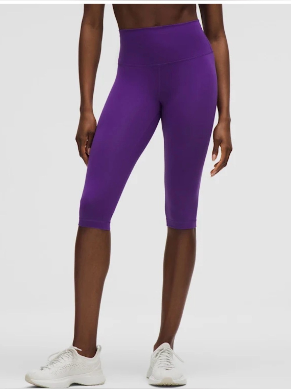 Lululemon Wunder Train High Rise Crop 15” Purple Leggings Size 4 NWT